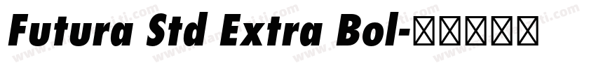 Futura Std Extra Bol字体转换
